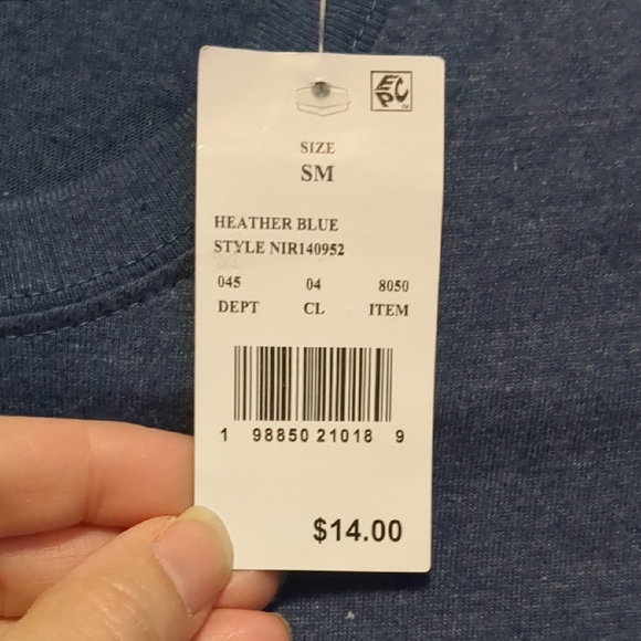 NWT NIRVANA Navy Tee with Yellow Logo - Picture 5 of 6